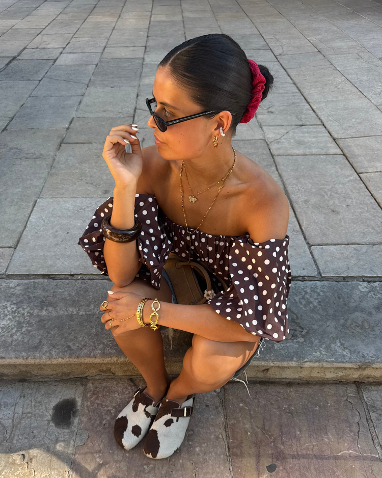 Dot top brown