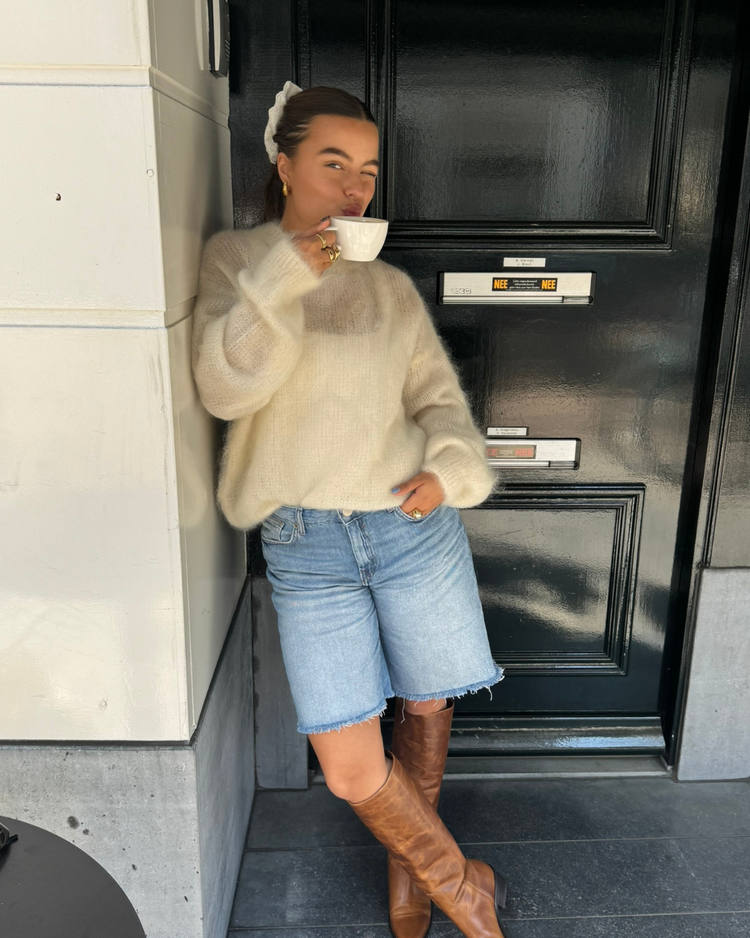 Mohair sweater off white