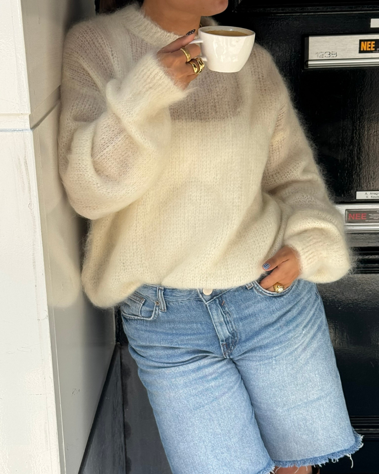 Mohair sweater off white