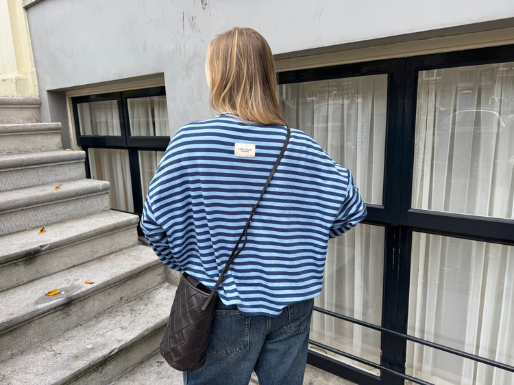Striped Tee Blue
