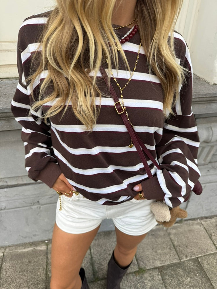 Striped Longsleeve Brown