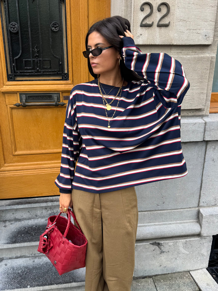 Striped Longsleeve Navy