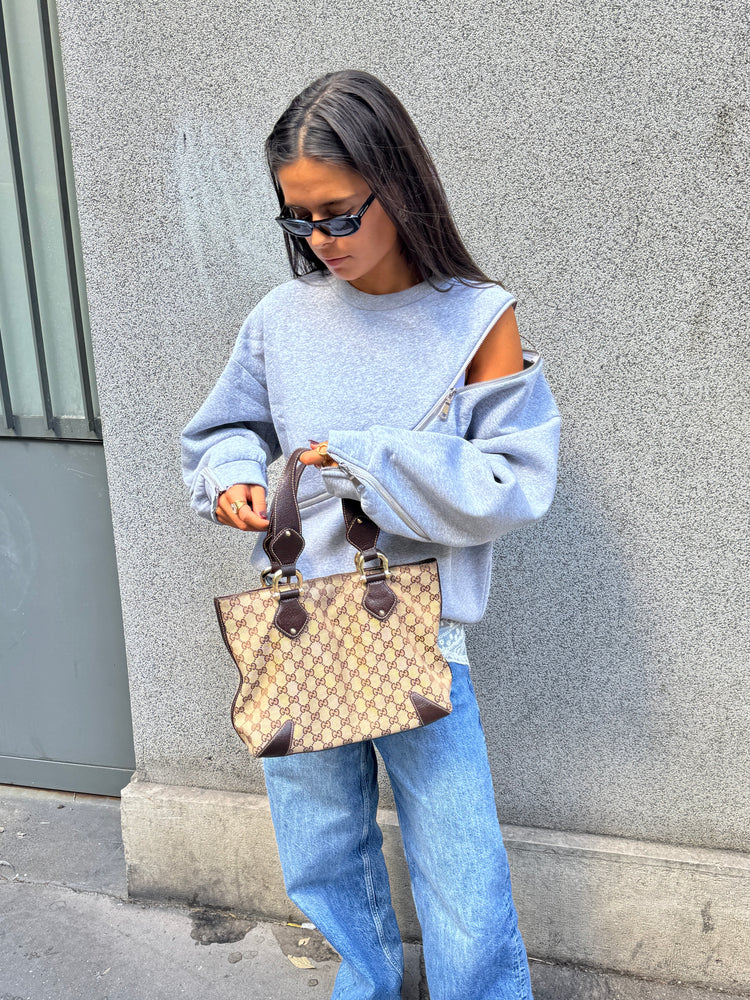 Sweater With Zippers Grey