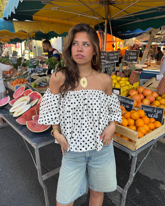 Dot top white