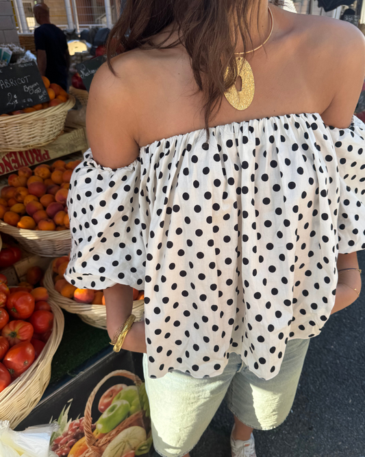 Dot top white