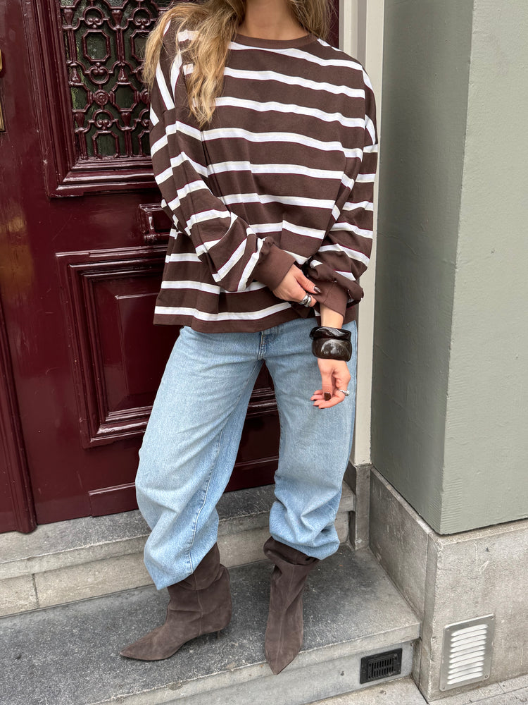 Striped Longsleeve Brown
