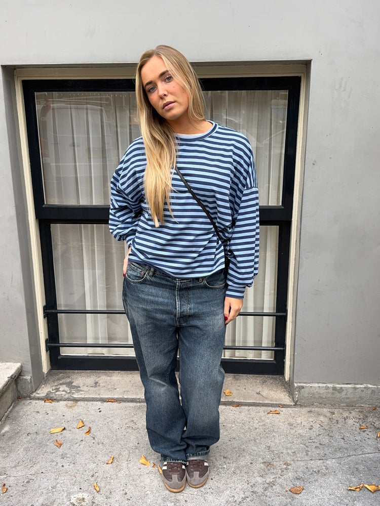 Striped Tee Blue