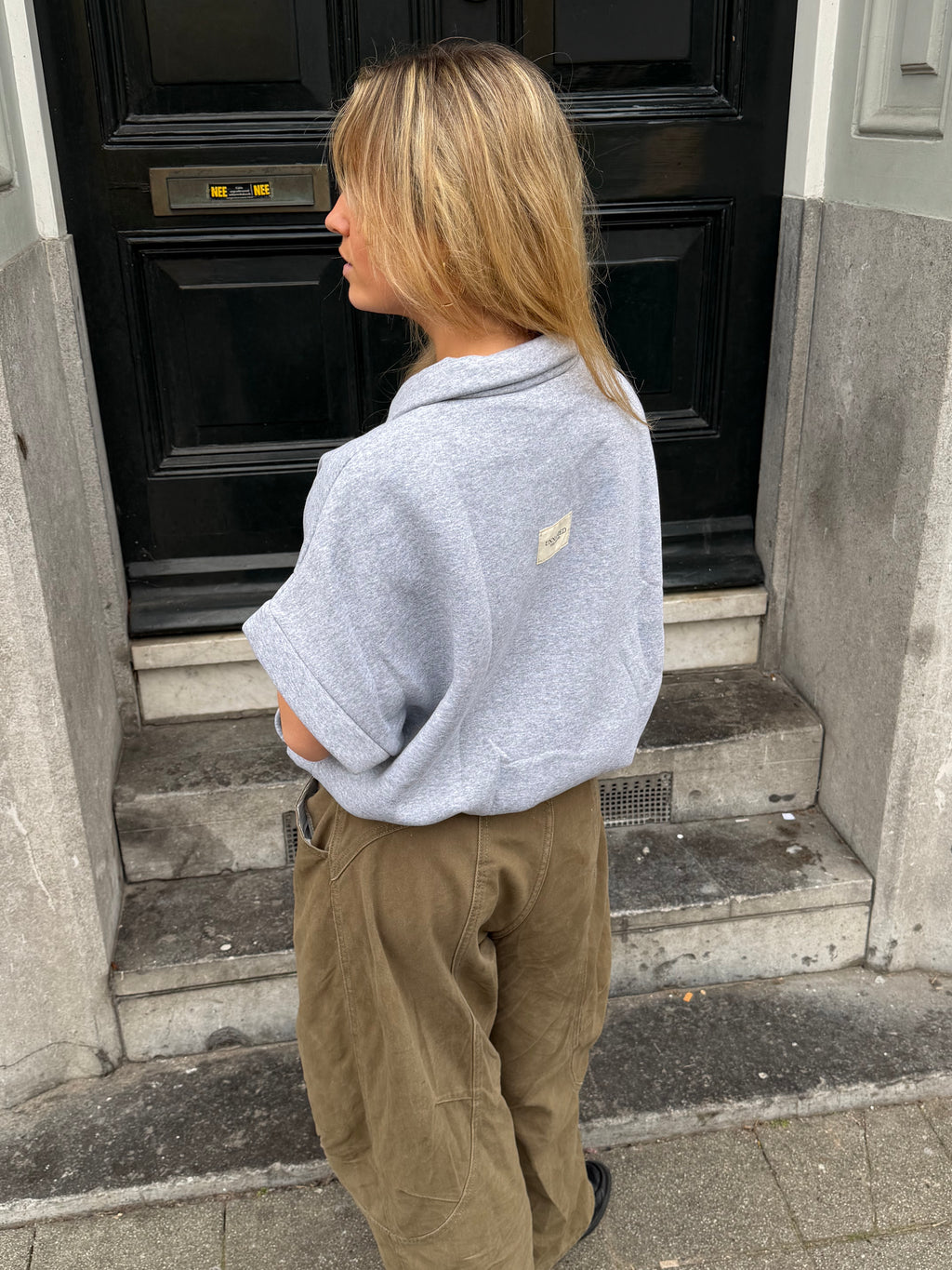 Zipper vest grey