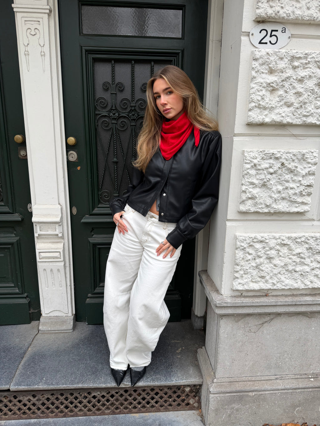 Triangle Scarf Red