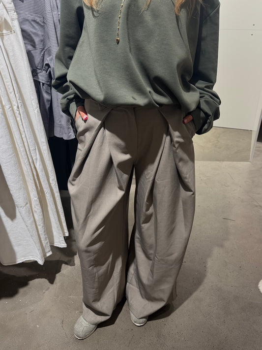 Folded Pantalon Darkbeige