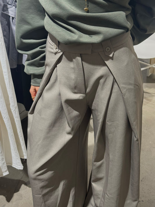 Folded Pantalon Darkbeige