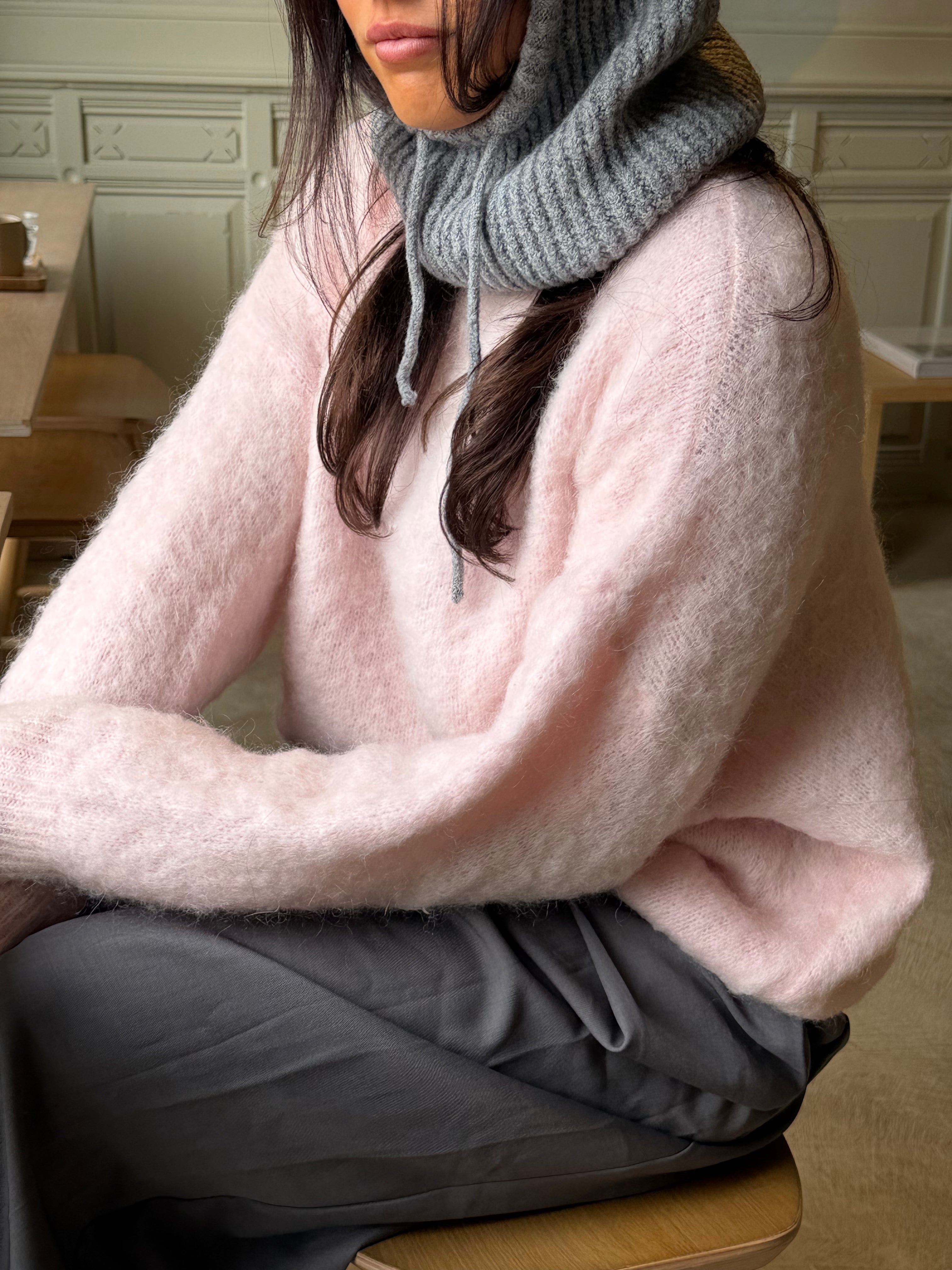 Oversized Mohair Knit Pink