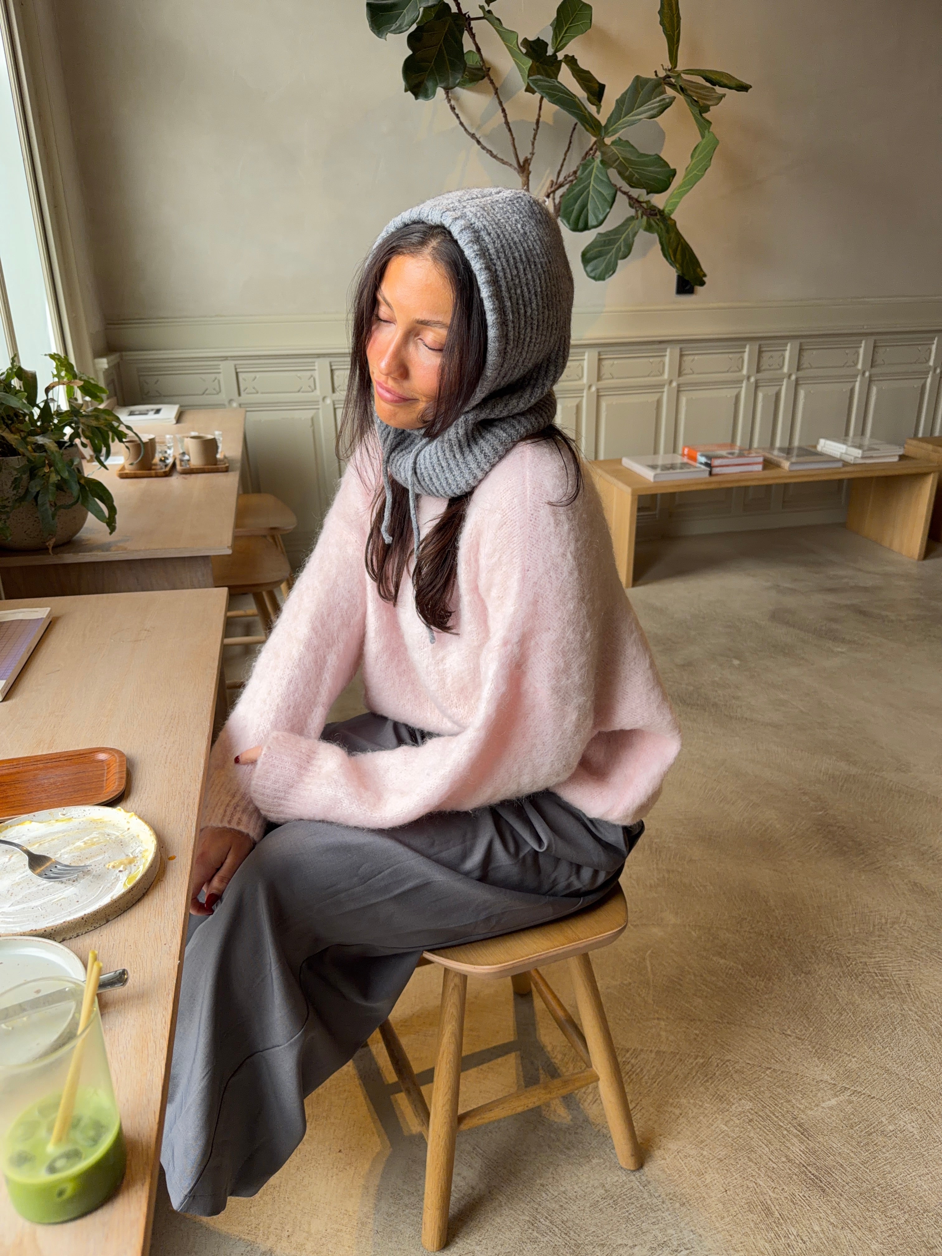 Oversized Mohair Knit Pink