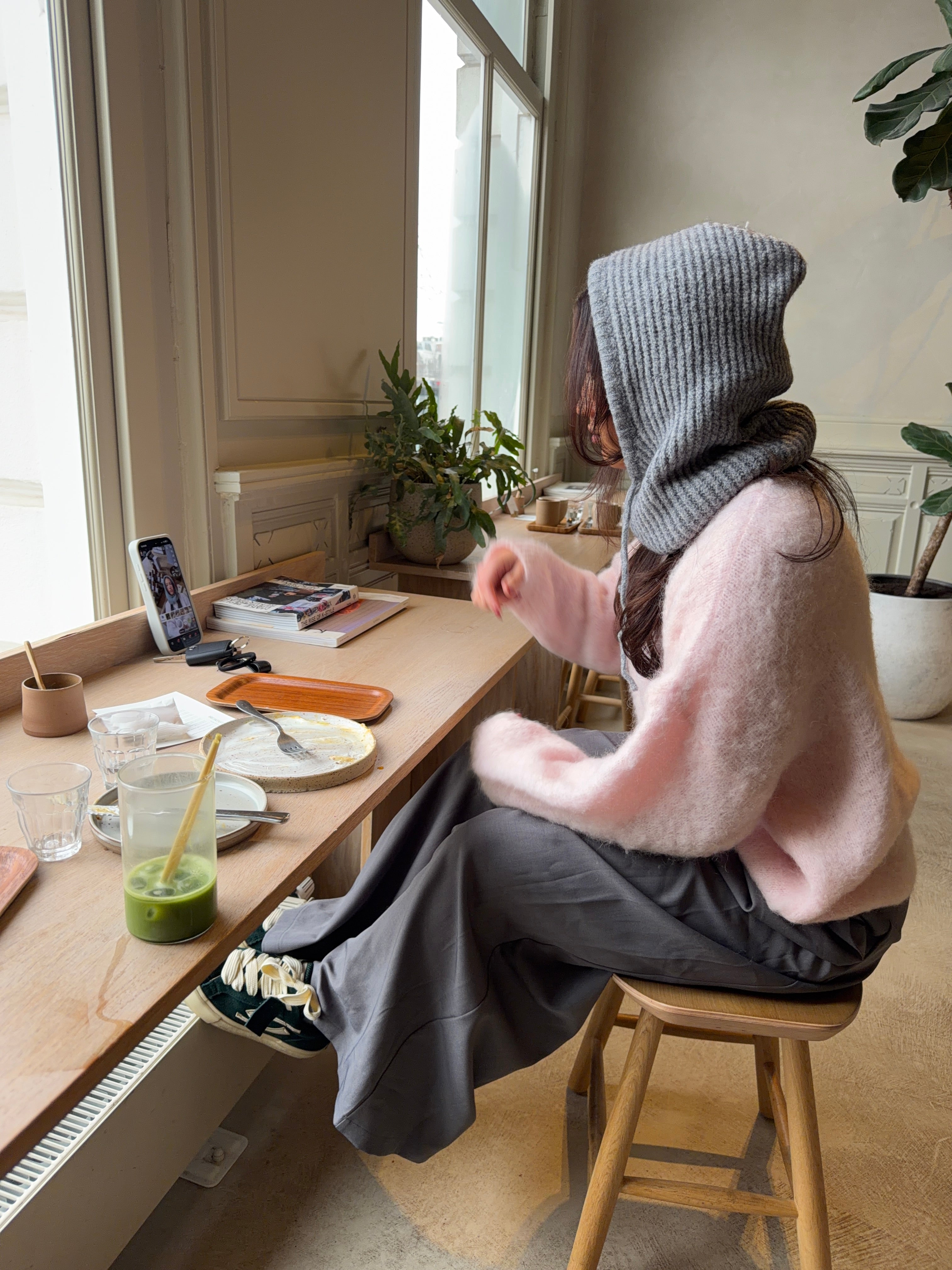 Oversized Mohair Knit Pink